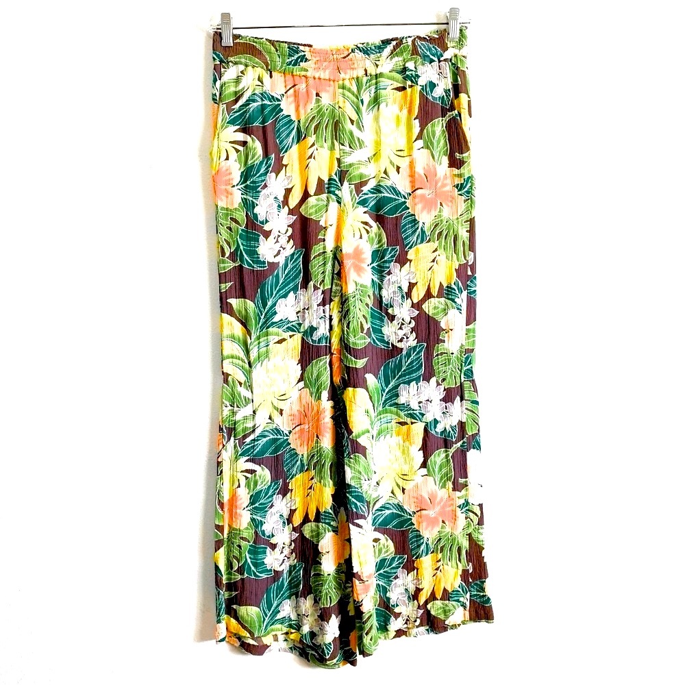 Volcom Tropical Floral Print Wide-Leg Lounge Pants